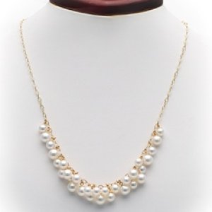 Freshwater Pearl Cluster Necklace
