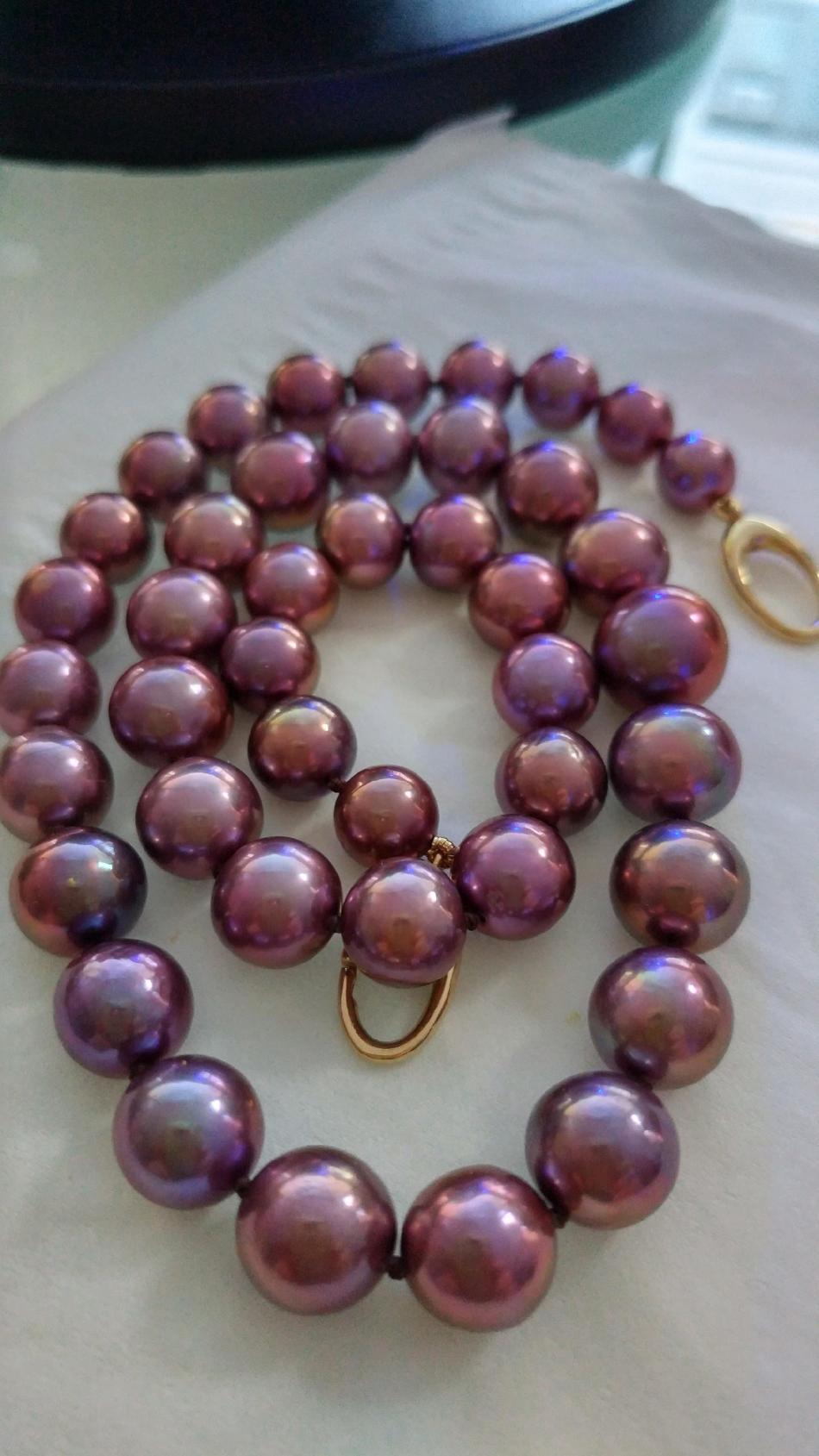 Natural color edison pearl necklace from Pearl Paradise