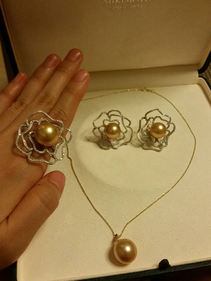 golden south sea pearls from the Philippines for special occasions