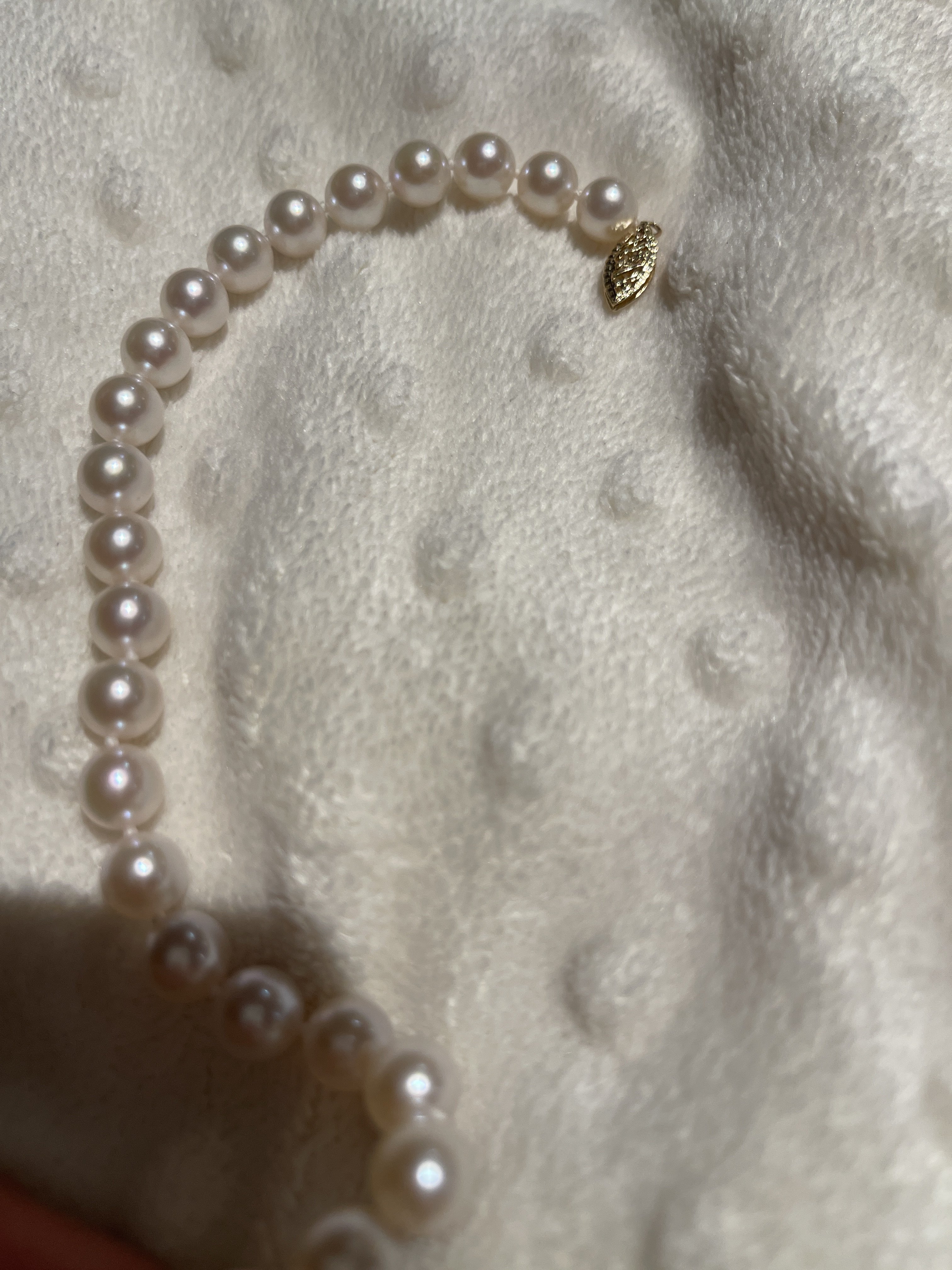 What could this bracelet be? Akoya or freshwater? A bit over 7mm pearls