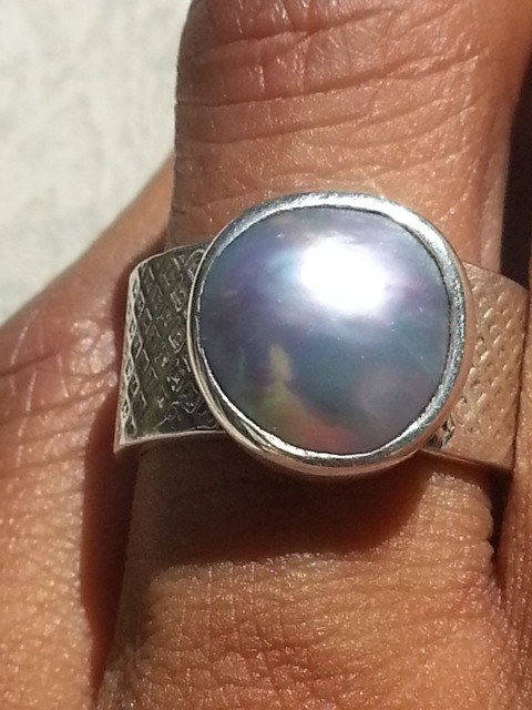 Sea of Cortez: Men's mabé pearl ring
