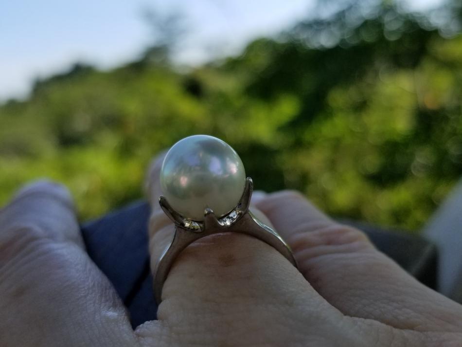 Burmese South Sea pearl ring in Oracle setting from Pearl Paradise