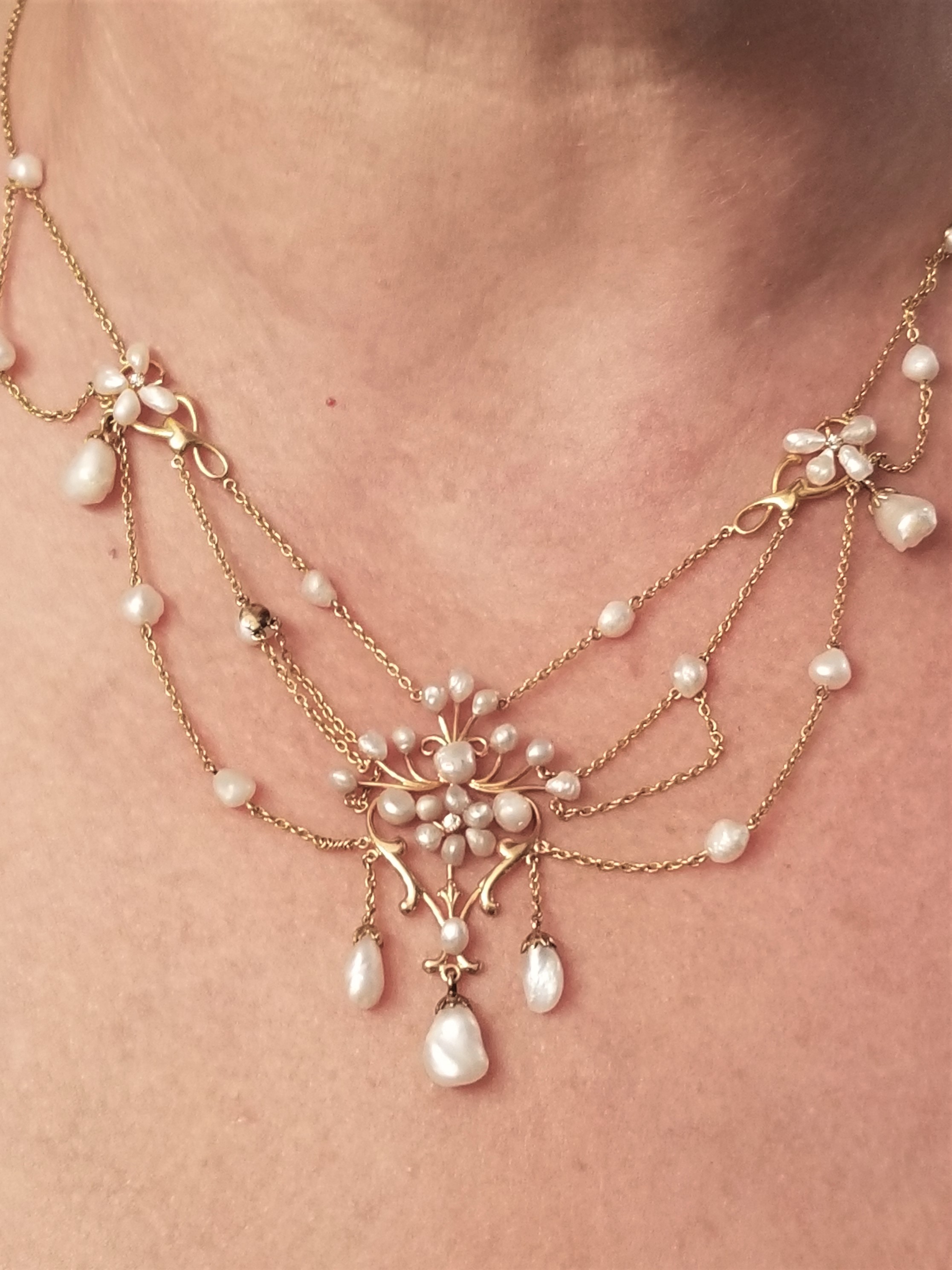Mississippi River Pearl necklace