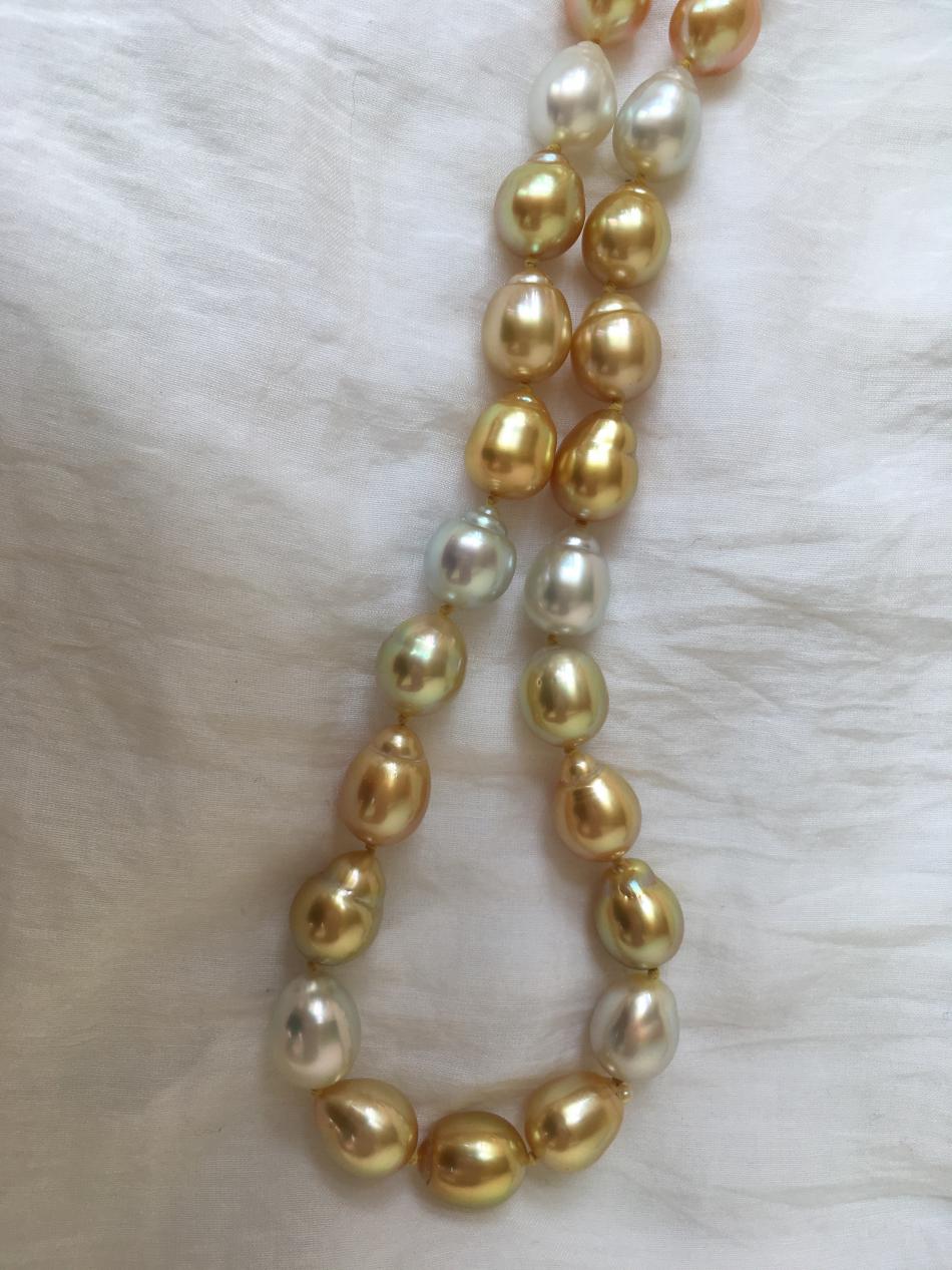 Matched South Sea pearls within strand from Pearl Paradise