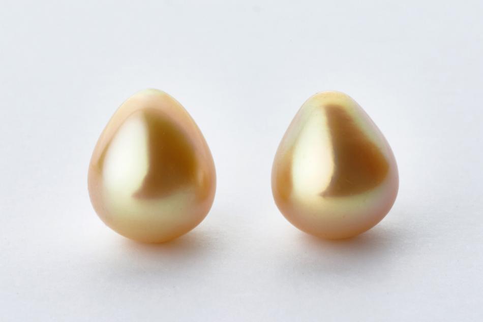 Golden South Sea drop pearls from Pearl Paradise