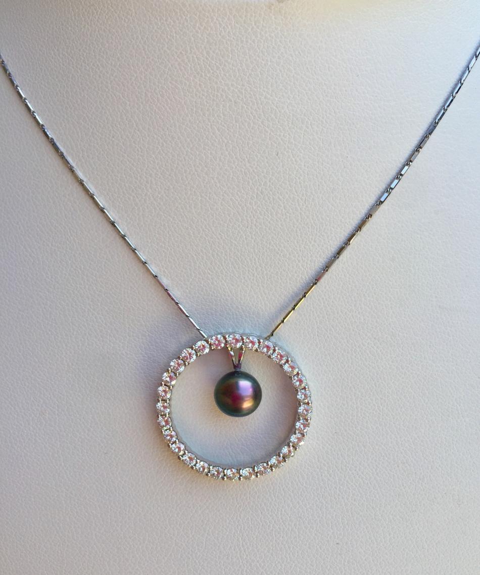Sea of Cortez pearl made into a pendant