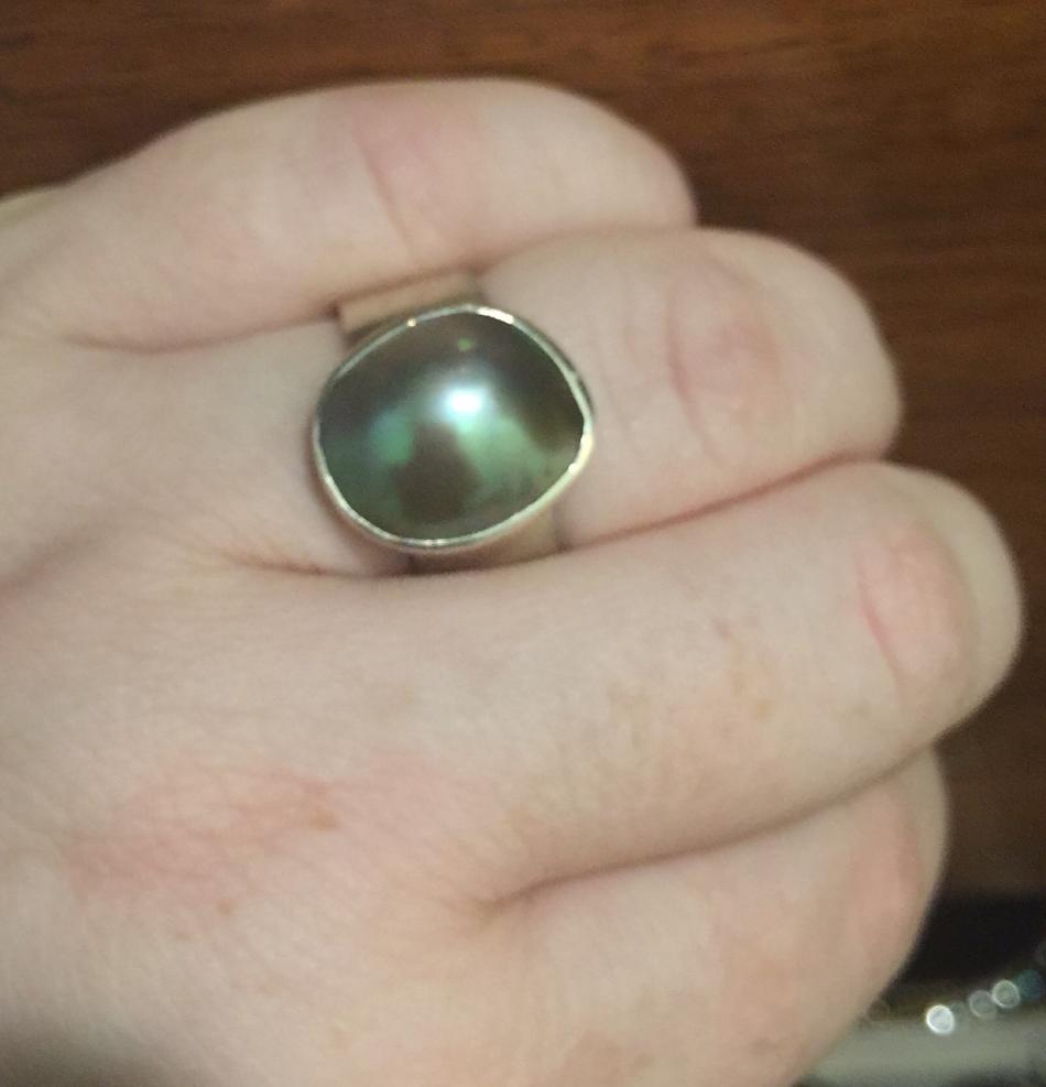 Sea of Cortez Mabe pearl ring