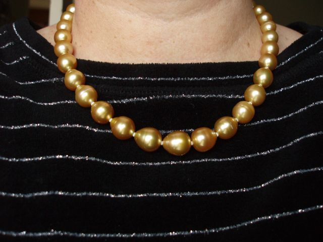 Golden South Sea baroque strand