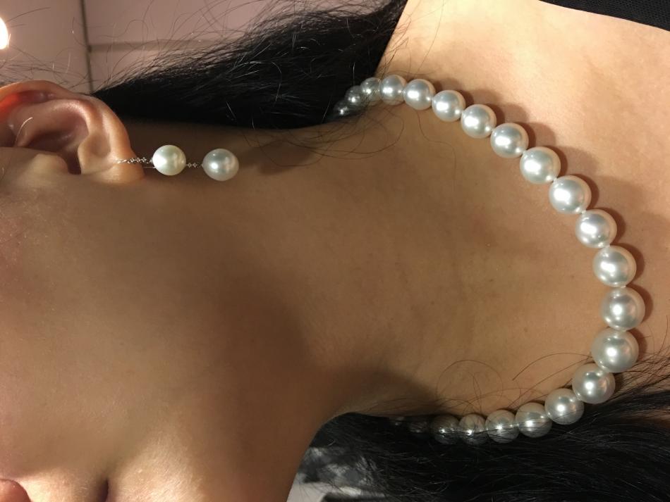 South sea pearl strand worn to friend's wedding