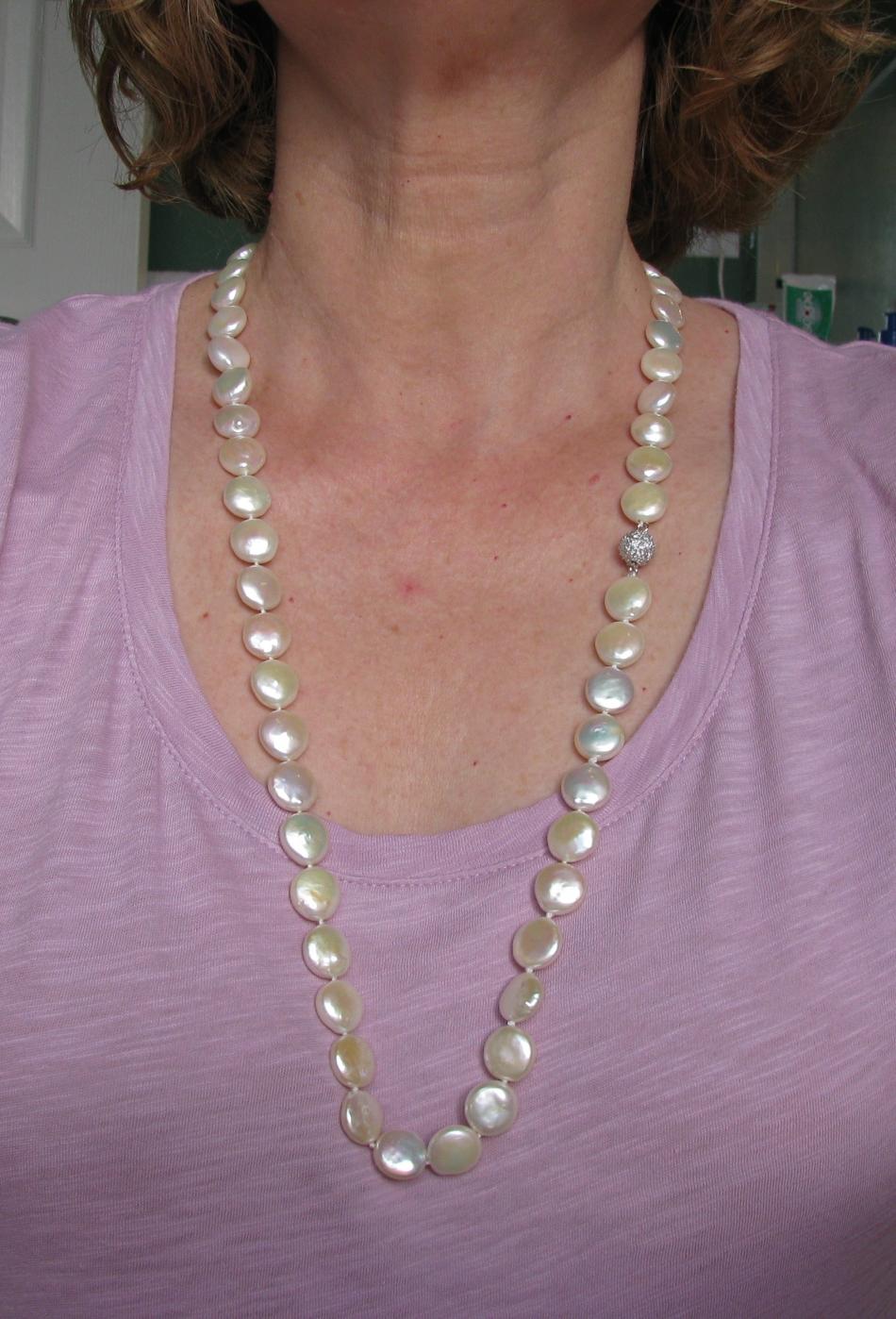 coin pearl strand