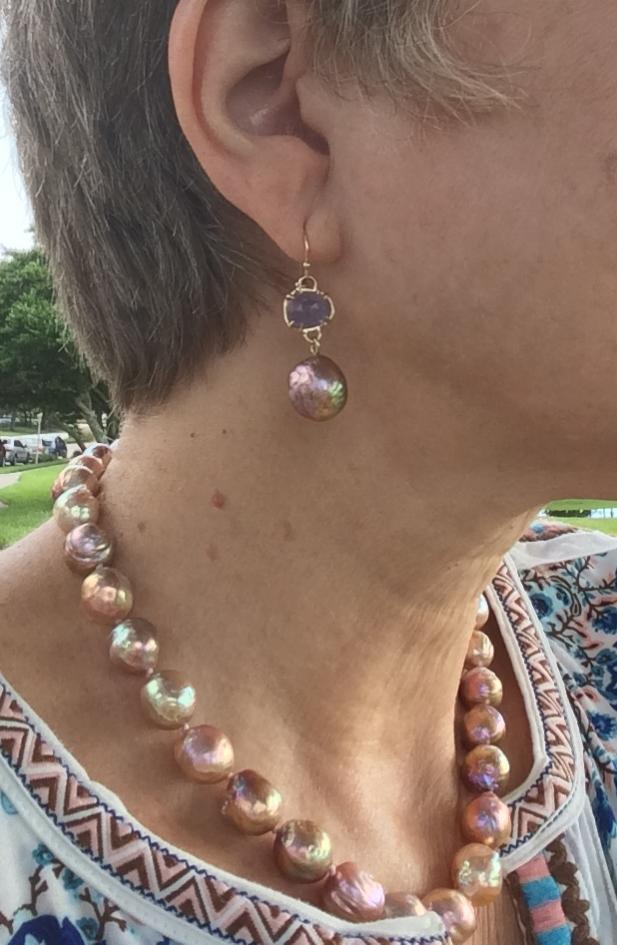 Kasumi tanzanite earrings Kojima