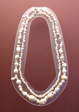 Monte Alban Pearl Necklace.jpg - Natural Pearl Necklace from Monte AlbÃ¡n, Oaxaca, Mexico.
