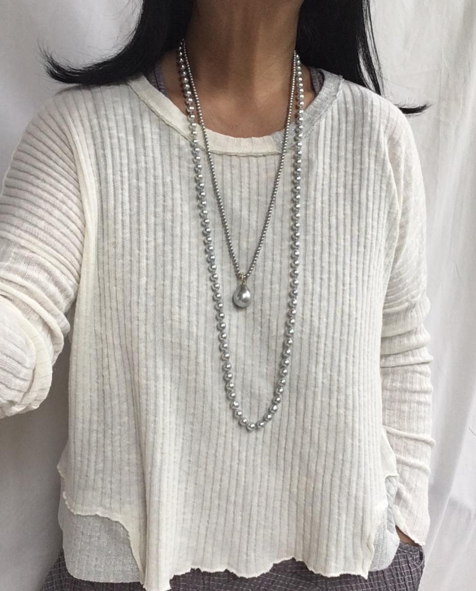 Pearl Paradise silver blue akoya pearl strand with Kojima pendant.jpg