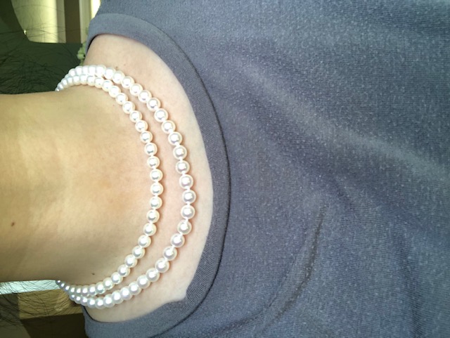 Top- Mikimoto A1 6.5-7mm Bottom- Pearl Paradise AAA 7-7.5mm