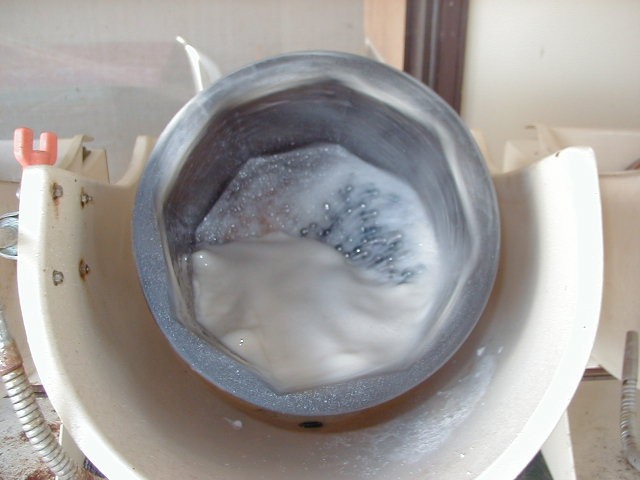 Tahitian black pearl inside a Tumbler with Salt slush - Tahitian black pearl inside a Tumbler with Salt slush