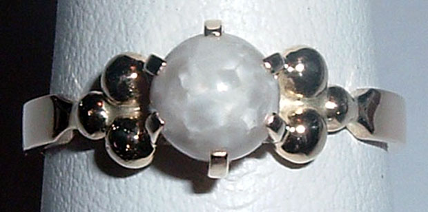 Scallop pearl ring by Craig Fancy