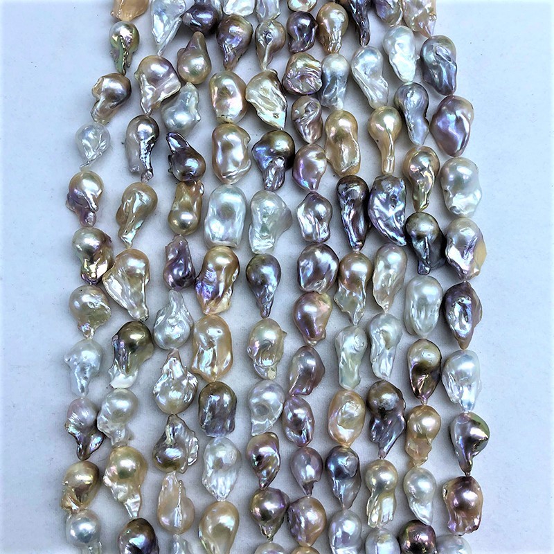 strands of fireball freshwater pearls