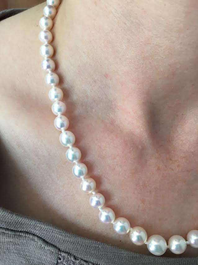 Pearl Paradise metallic white pearls