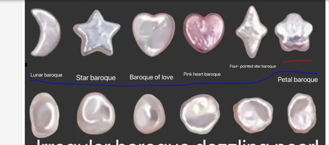 showing petal pearl vs 5 star baroque.JPG