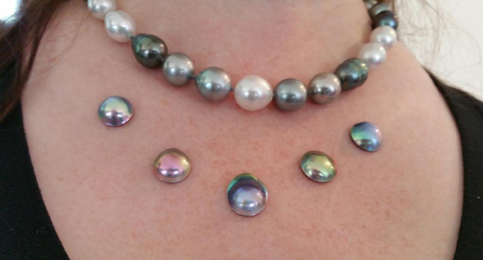 erotochromatic Sea of Cortez mabe pearls