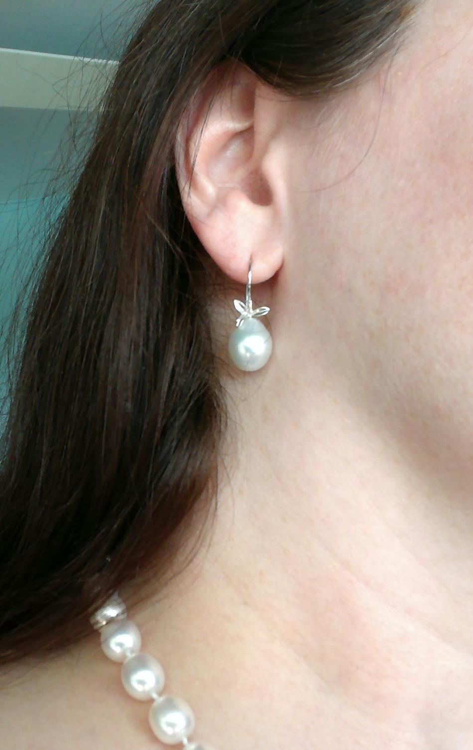 11-12 mm drop earrings are from my first trip to Pearl Paradise in 2014