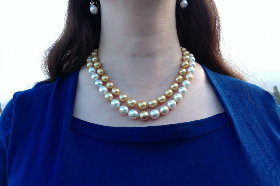 golden and mixed SS pearls from Pearl Paradise