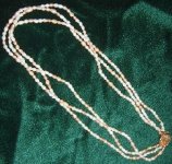 3 Strand multi colored pearl necklace.JPG