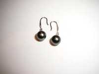 My shot of Tahitian pearl earrings