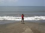 the pacific ocean! In McArthur Park, Leyte.