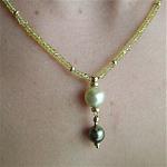 Thai sapphires, South Seas pearl & Tahitian pearl