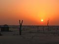 Sunset in the desert in the AEU