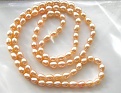 PP Beaders Special 36" peach 6.5-7.5mm FW necklace (for my 96 year old grandma)