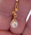 Japan Kasumi pearl charm from Druzy Design with Kimarie Designs Findings
