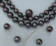 Cherry Tahitian strands from Pearl Paradise