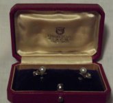 Silver pearl leaf Mikimoto earrings in box.jpg