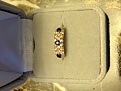 14K Vintage Exquisite Diamond and Sapphire Band