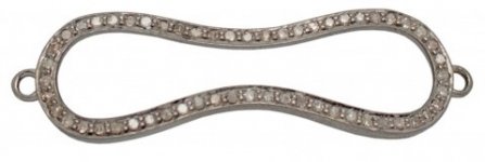 GP 45X13mm Oxidized SS Wavy Rounded Outline $137.jpg