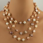 multi-colored pearl nugget long rope necklace - 8.jpg
