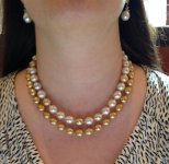 gold south sea, mixed south sea from pearl paradise worn