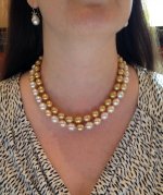 Mixed gold & white strand (also from PP 2015 sale) with 24k strand