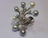 Isabelle Langlois - white gold version of a lovely sea anemone ring