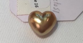Gold south sea loose heart-shaped pearl from Pearl Paradise