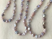 35 rope of lavender keshi from Sarah at Kojima Pearl
