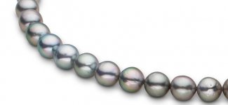 baby strand of 6.5-8mm AA+ silver ovals from Pearl Paradise