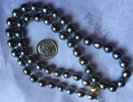gorgeous strand of Tahitian pearls