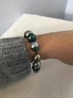 Pearl Paradise multicolored Tahitian bracelet