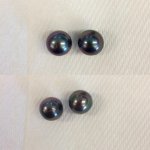 darker purple pair are round enough for studs