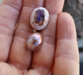 Mexican fire opal in matrix