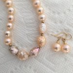 Catherine Cardellini freshwater rope and earrings