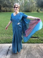  Aunt Love's silk sari
